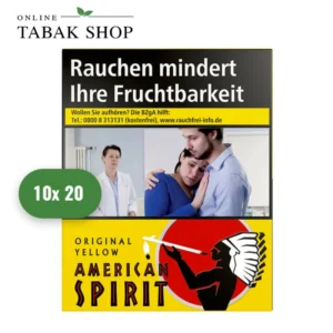 American Spirit Original Yellow Zigaretten BP L (10 x 20er)